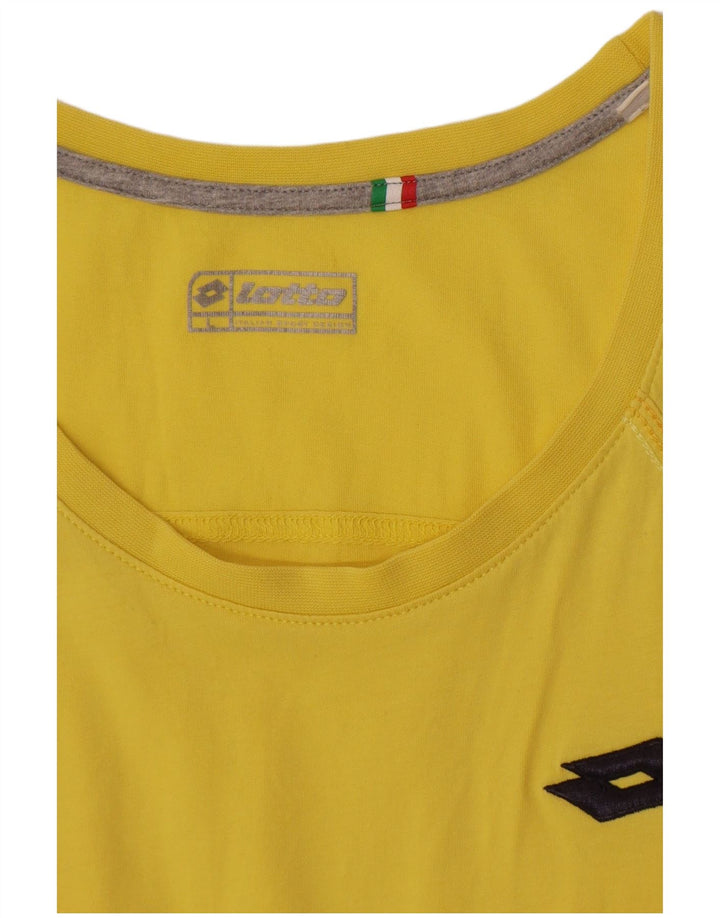 Lotto - Camiseta sin mangas para mujer, talla 40, color amarillo