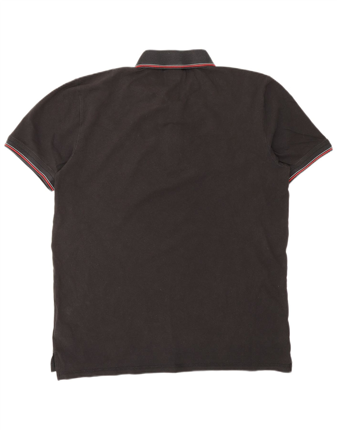 HUGO BOSS Polo para hombre grande de algodón negro