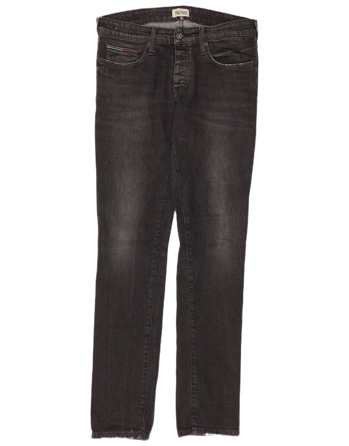 Tommy Hilfiger Vaqueros ajustados para hombre W33 L34 Algodón gris