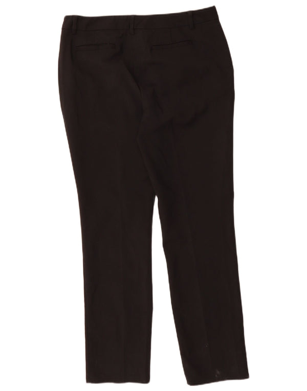 Reiss Pantalones de traje ajustados para mujer UK 12 Medium W30 L28 Algodón negro