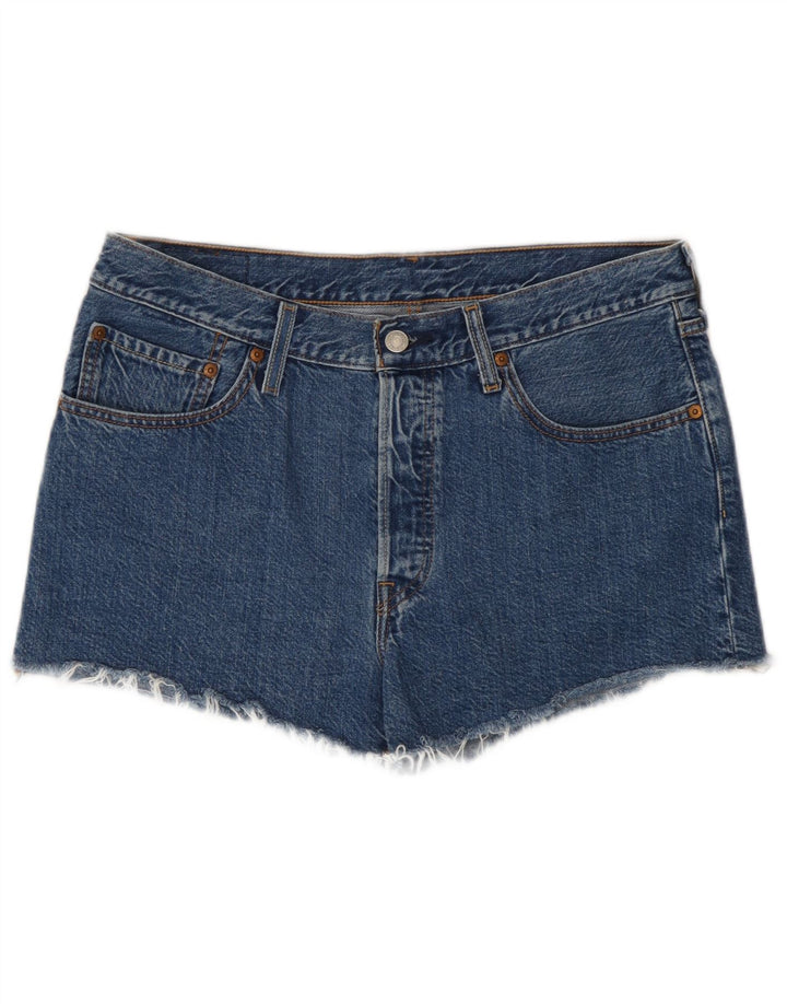 Levi's Mujer 501 Shorts Vaqueros W31 Algodón Azul Medio