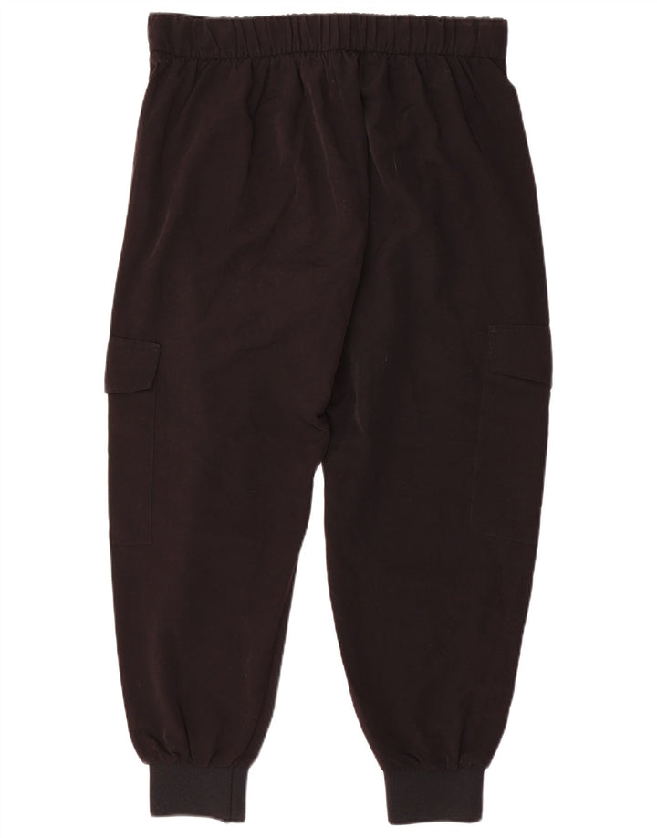 ZARA Mujer Joggers Pantalón Cargo Large W3 Negro Poliéster