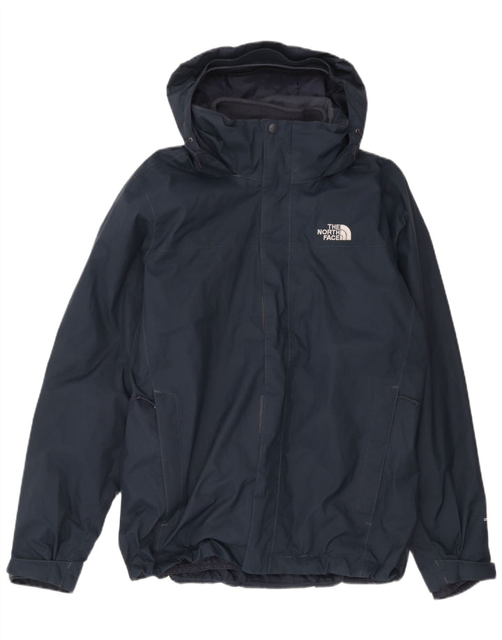 The North Face Chaqueta cortavientos con capucha para hombre UK 38 Medium Azul marino