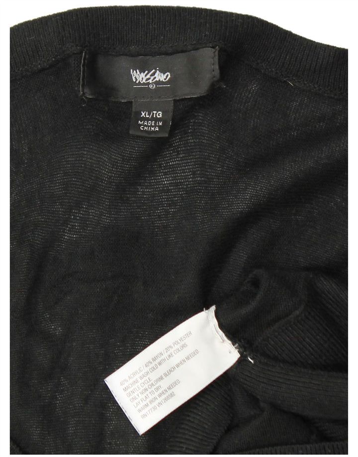 MOSSIMO Vestido tipo jersey de manga larga para mujer UK 40 XL Acrílico negro