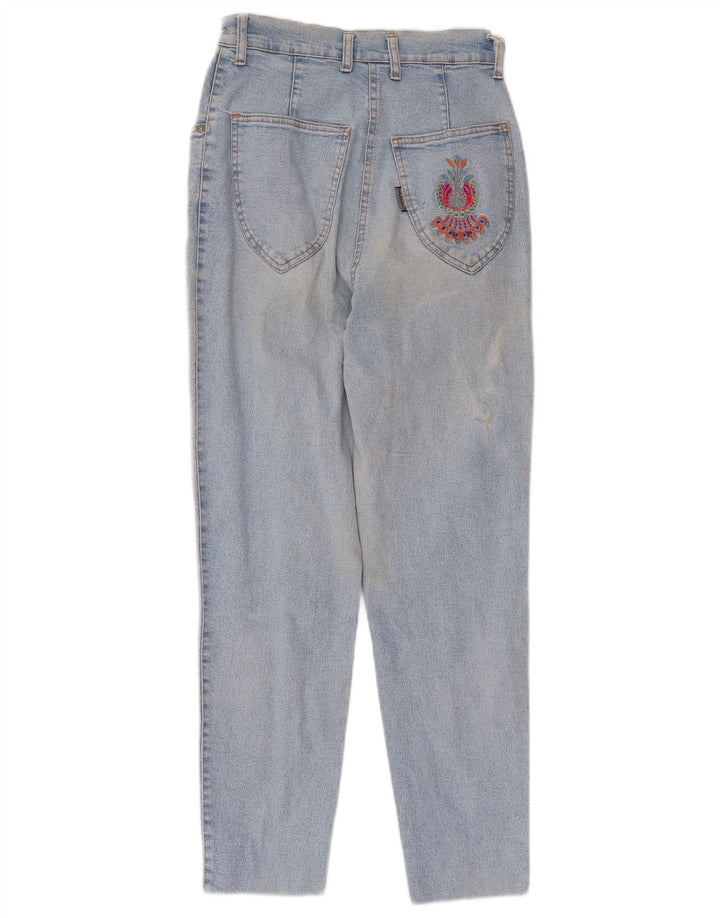 CAPPOPERA Vaqueros cónicos de cintura alta para mujer IT 44 Medium W26 L26 Algodón azul