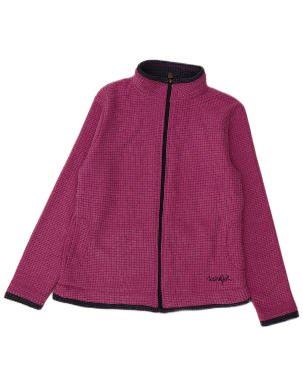 Weird Fish Chaqueta polar para mujer UK 40 Grande Poliéster morado