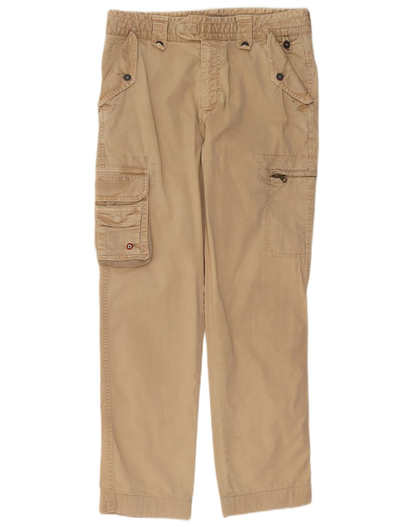 Aeronautica Militare Pantalones cargo para hombre IT 48 Medium W32 L32 Beige