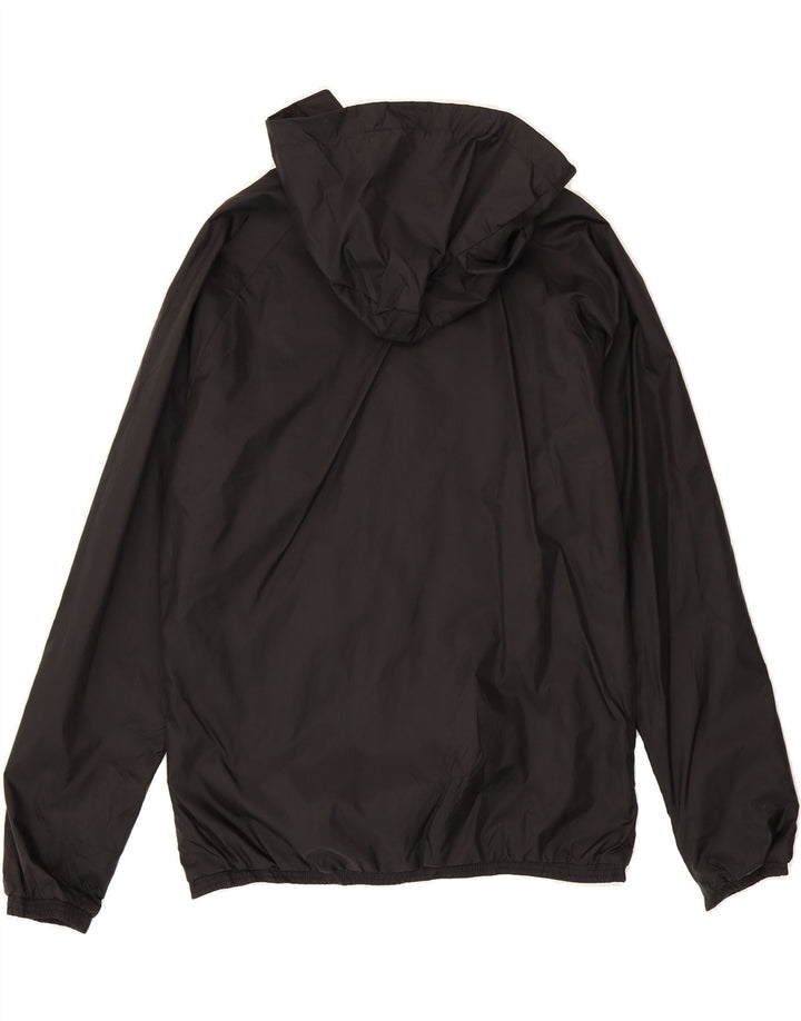 PUMA Mens Hooded Rain Jacket UK 14 Medium Black Colourblock Nylon Vintage Puma and Second-Hand Puma from Messina Hembry 