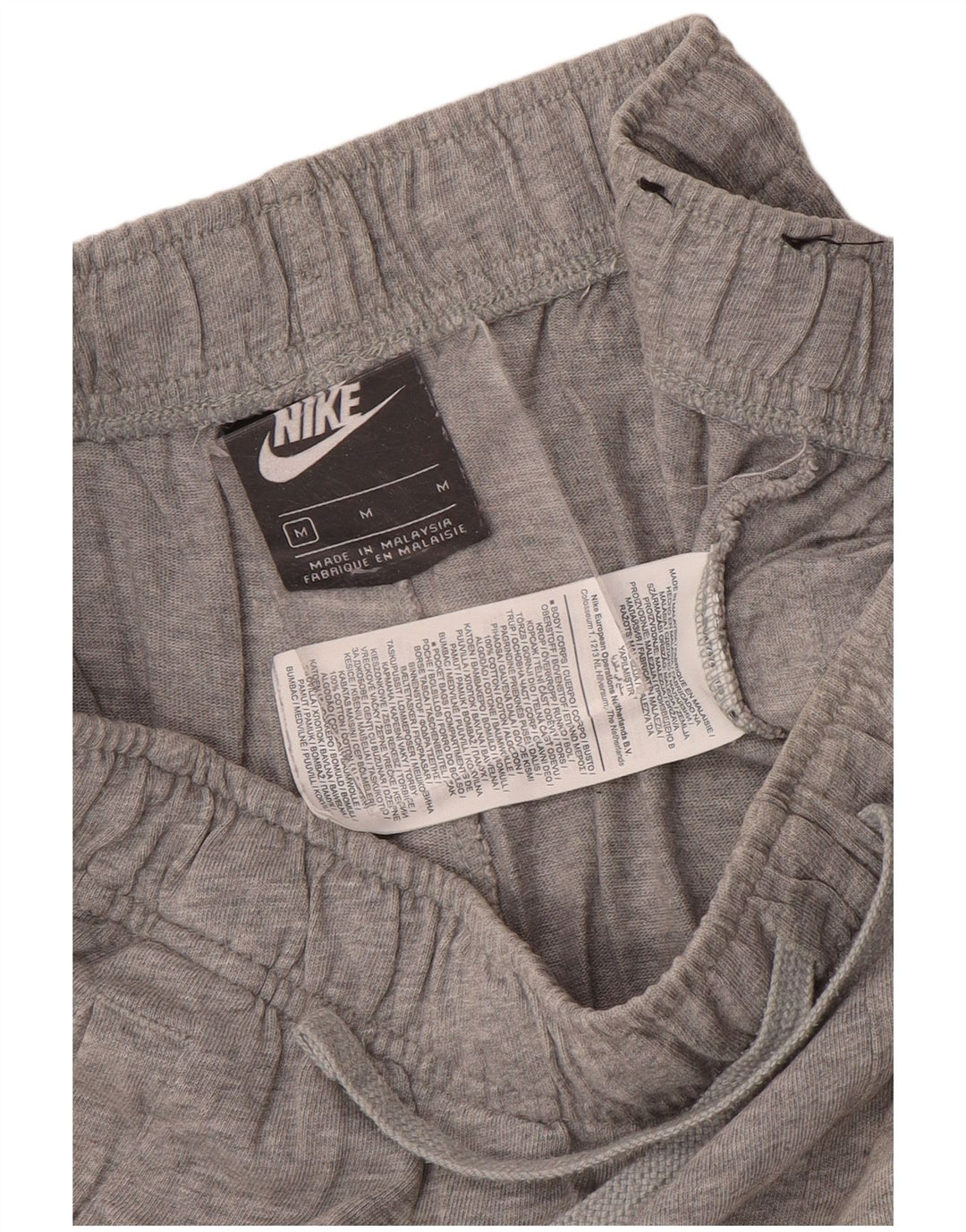 Pantalones cortos deportivos Nike para hombre de algodón gris medio