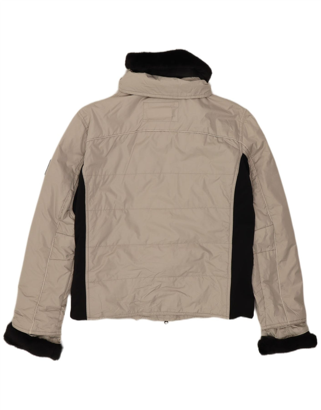 TCM Chaqueta acolchada extragrande para mujer UK 8/10 Small Beige Colorblock