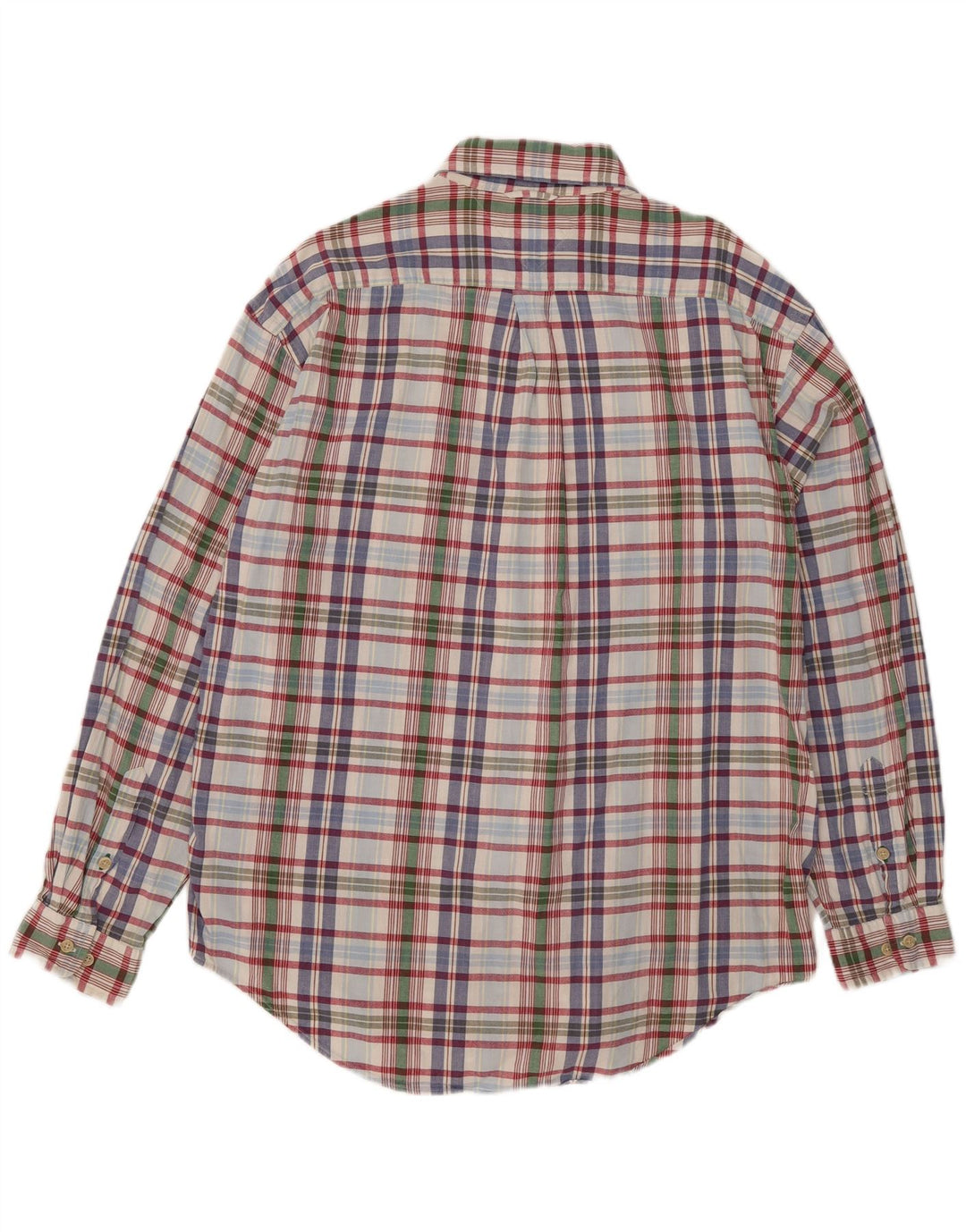 Tommy Hilfiger Camisa Hombre XL Algodón A Cuadros Multicolor