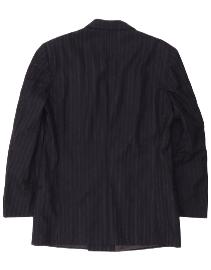 Giorgio Armani Chaqueta Blazer para Hombre Reino Unido 38 Mediano Azul Marino Rayas