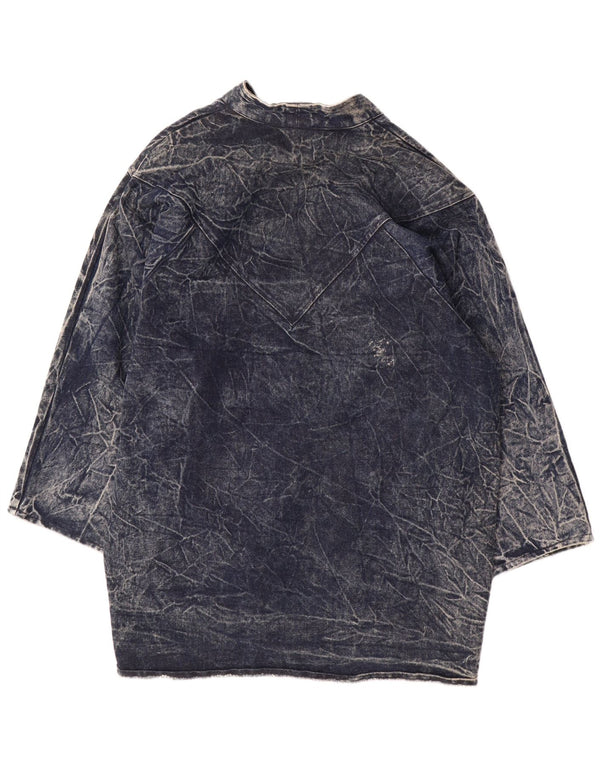 CHRISTIE OF CALIFORNIA Abrigo vaquero de gran tamaño para mujer US 14 XL Azul marino