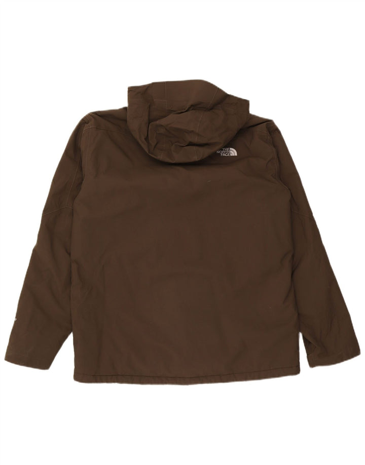 The North Face Chaqueta cortavientos con capucha para hombre UK 40 Large Caqui Poliéster