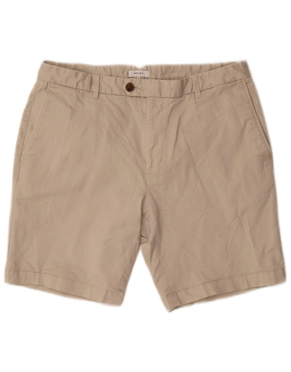 Pantalones cortos chinos Reiss para hombre W34 Large Beige Cotton