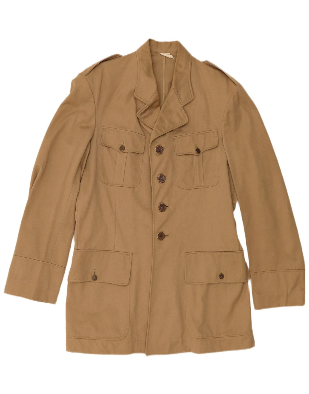 Chaqueta militar vintage para hombre IT 44 XS Beige