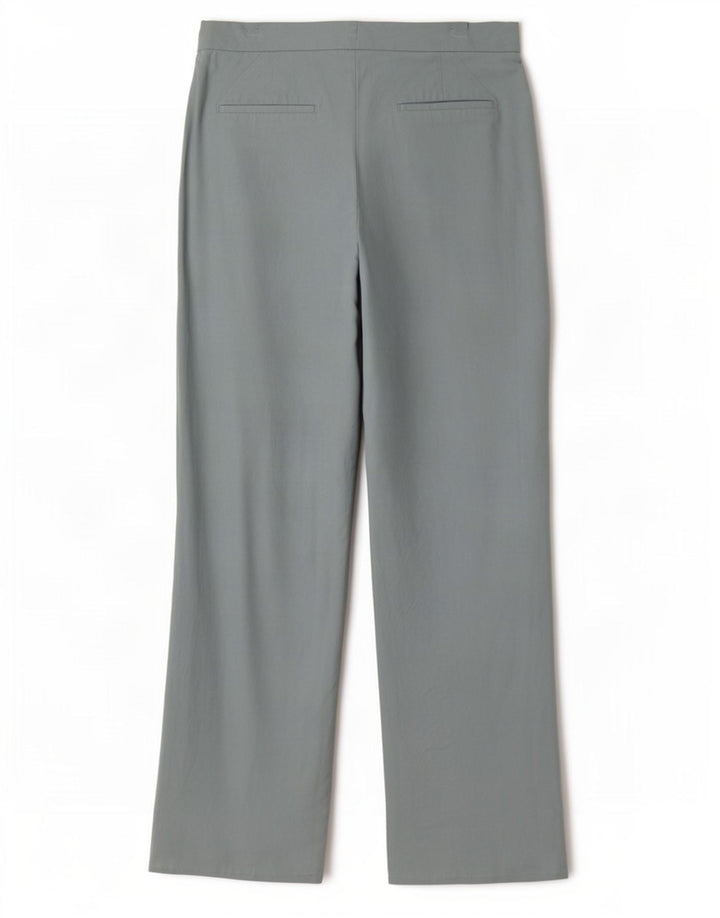 Zara Mujer Pantalón Chino Recto Mediano W28 L29 Azul