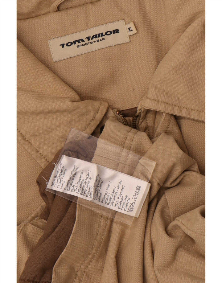 Tom Tailor Chaqueta utilitaria para hombre UK 42 XL Algodón beige