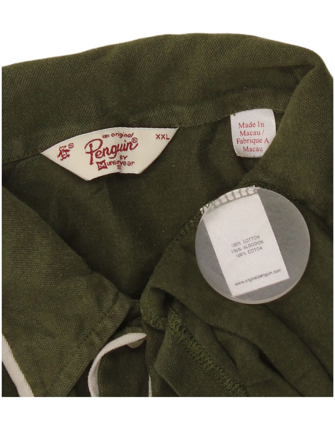 Polo Penguin para hombre 2XL Algodón verde