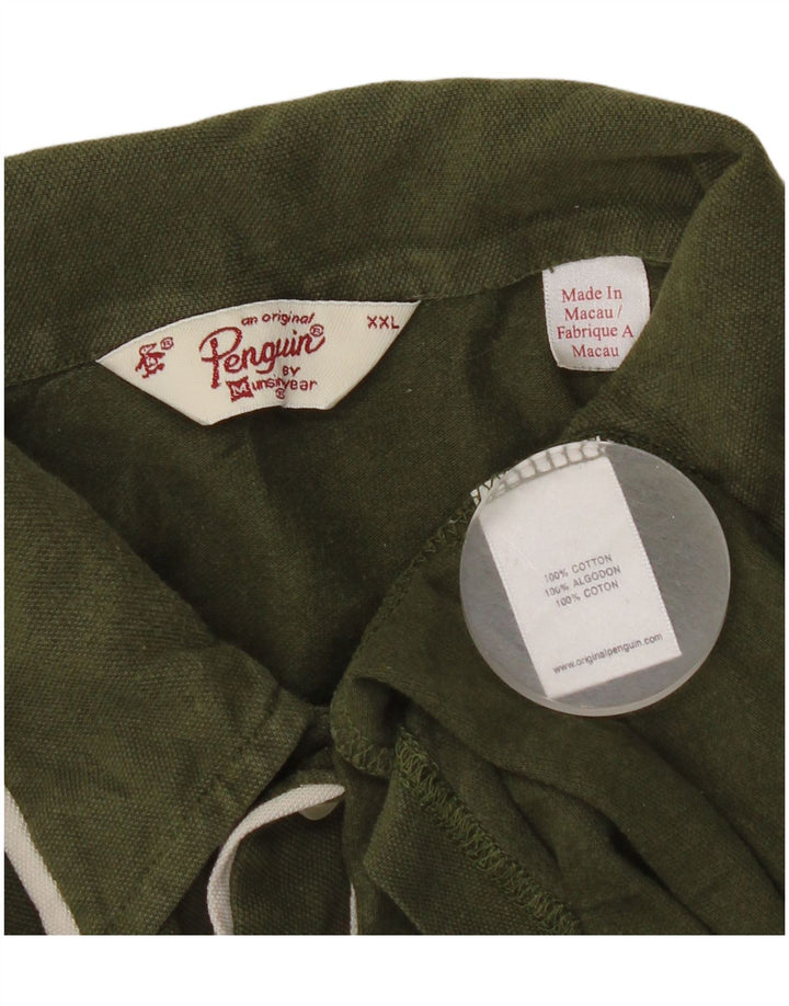 Polo Penguin para hombre 2XL Algodón verde