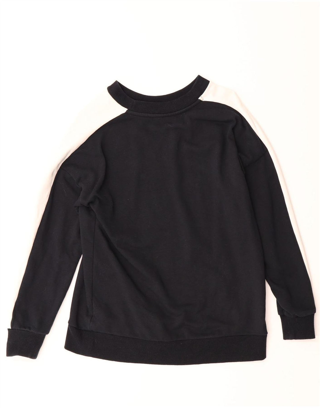 PUMA Mens Sweatshirt Jumper XS Black Colourblock Cotton