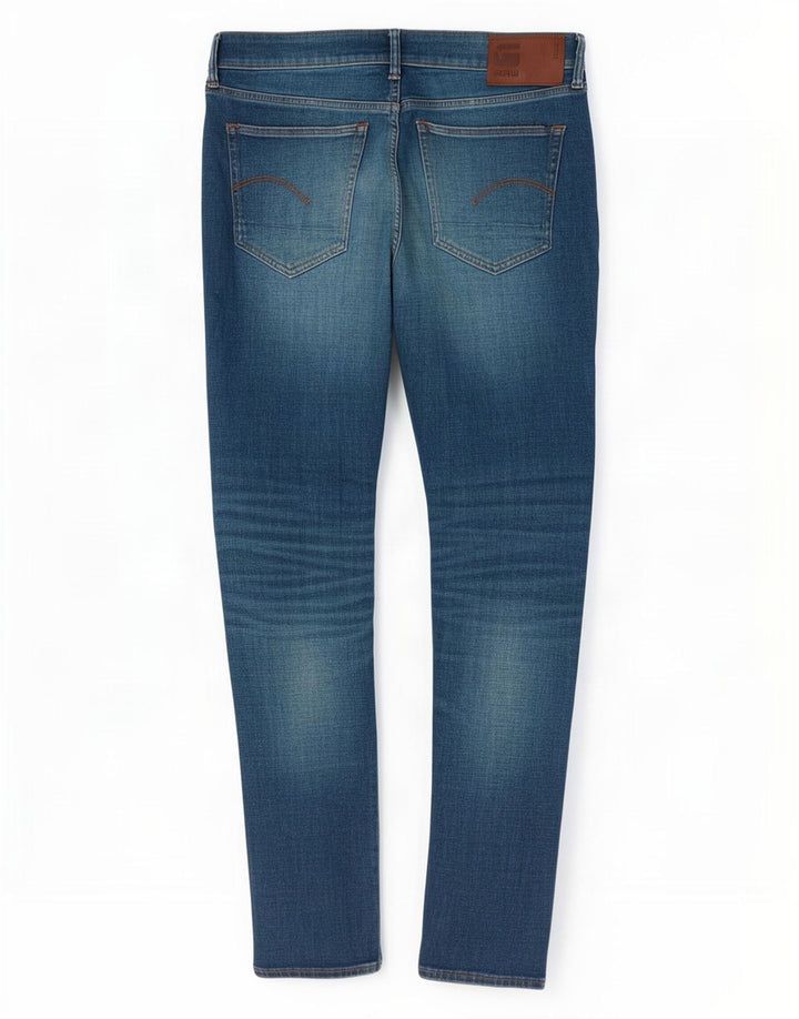 G-Star Hombre 3301 Slim Jeans W34 L34 Algodón Azul