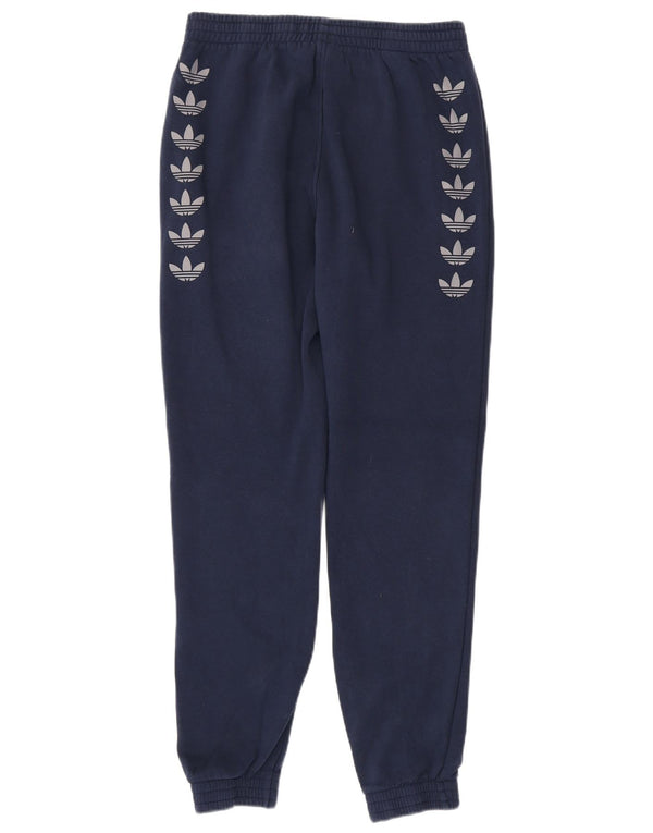 Adidas Hombre Pantalones De Chándal Gráfico Joggers Medium Azul Marino Algodón
