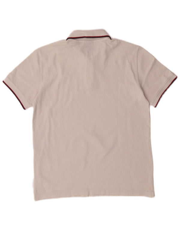Armani Exchange Polo para hombre pequeño algodón blanco
