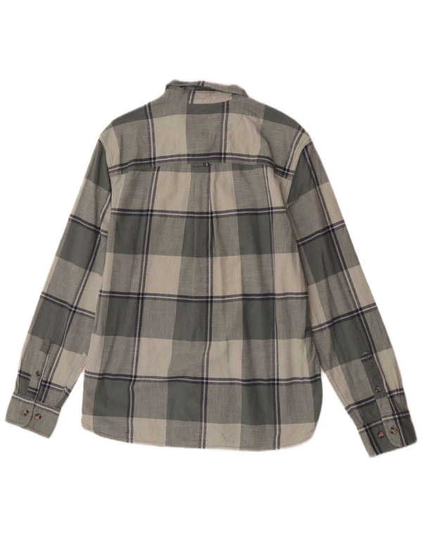 Camisa de franela para hombre de Fat Face de algodón a cuadros grises grandes