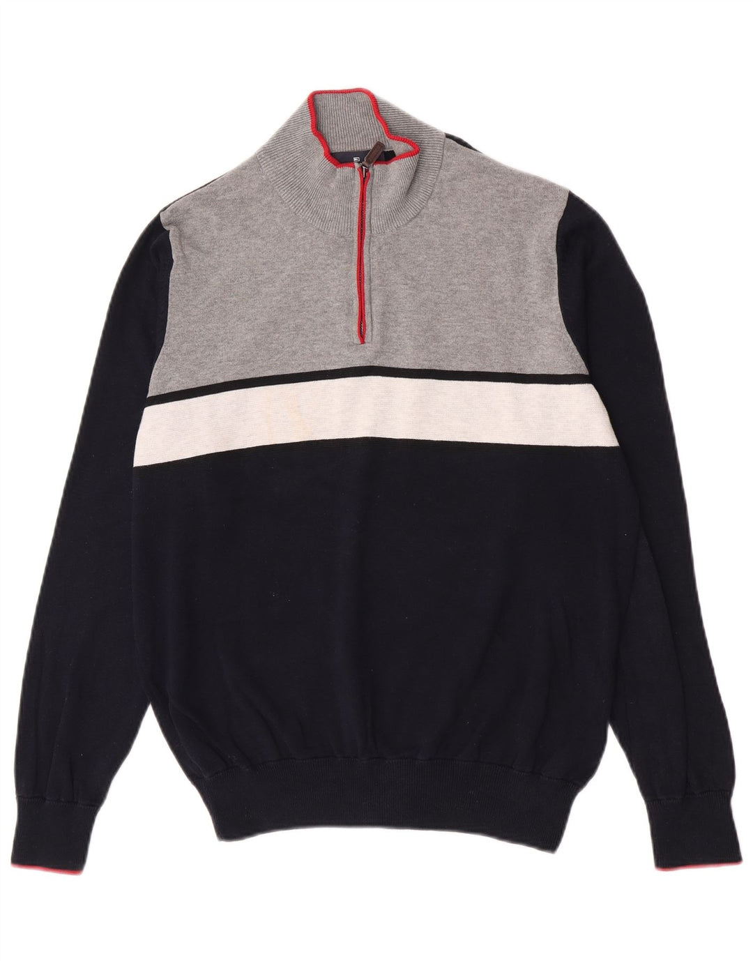 Marks & Spencer Suéter tipo jersey con cuello y cremallera en azul Harbor para hombre Azul marino mediano
