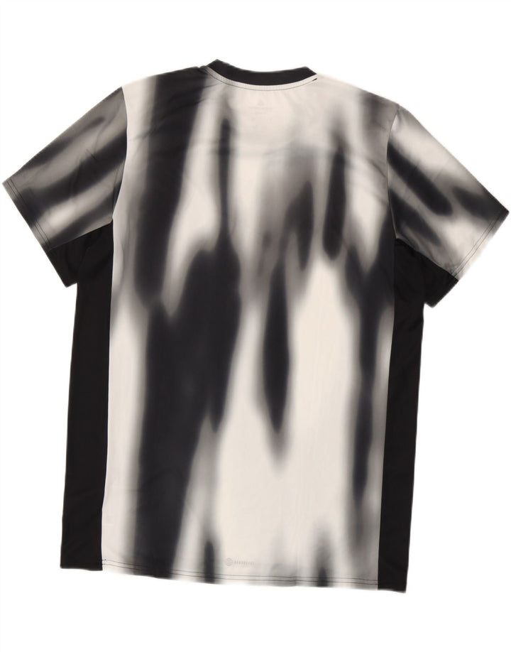 Adidas Camiseta para hombre Top Large Negro Tie Dye Poliéster