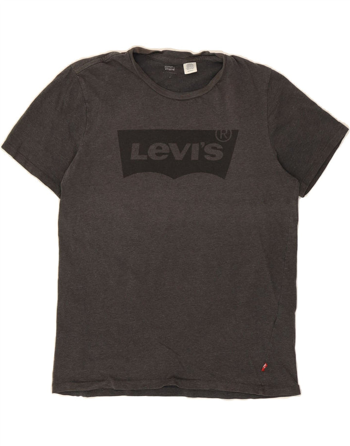 LEVI'S Mens Graphic T-Shirt Top XS Grey Cotton Vintage Levi's and Second-Hand Levi's from Messina Hembry 