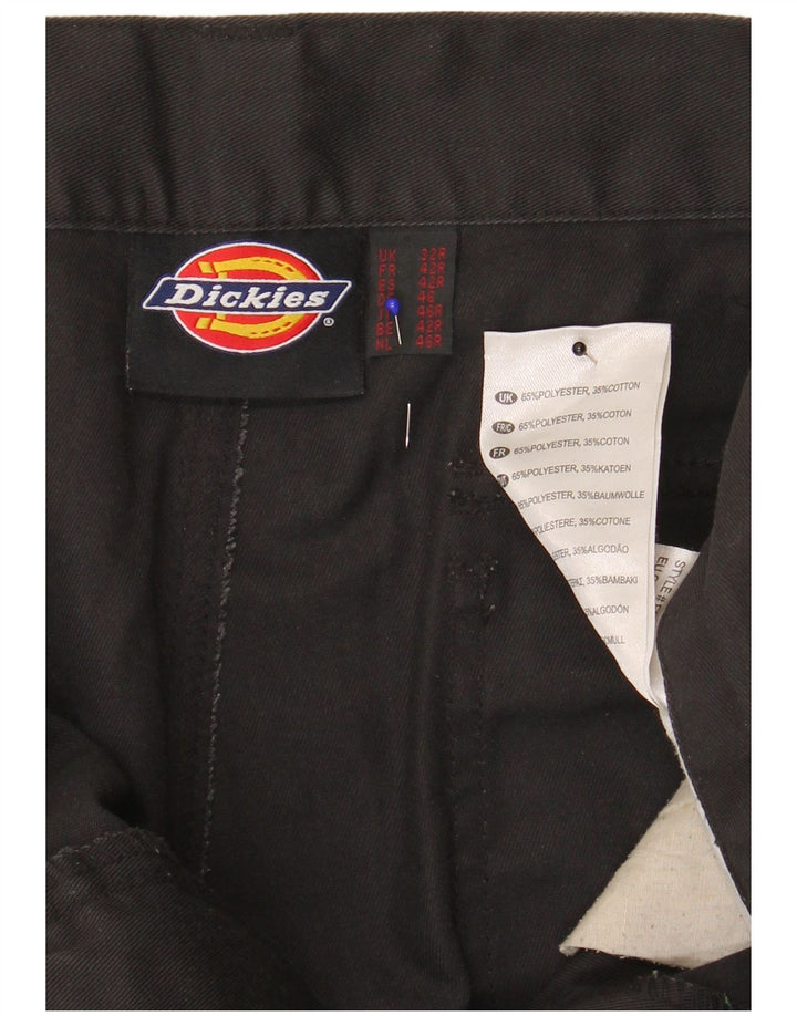 Dickies Pantalones cargo rectos para hombre W32 L31 Poliéster negro