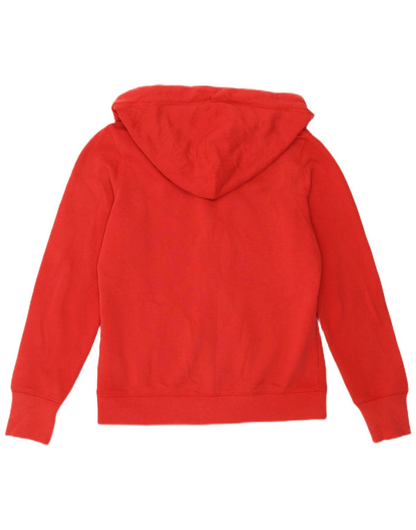 Superdry Suéter con capucha y cremallera gráfica para mujer Reino Unido 44 Grande Algodón rojo