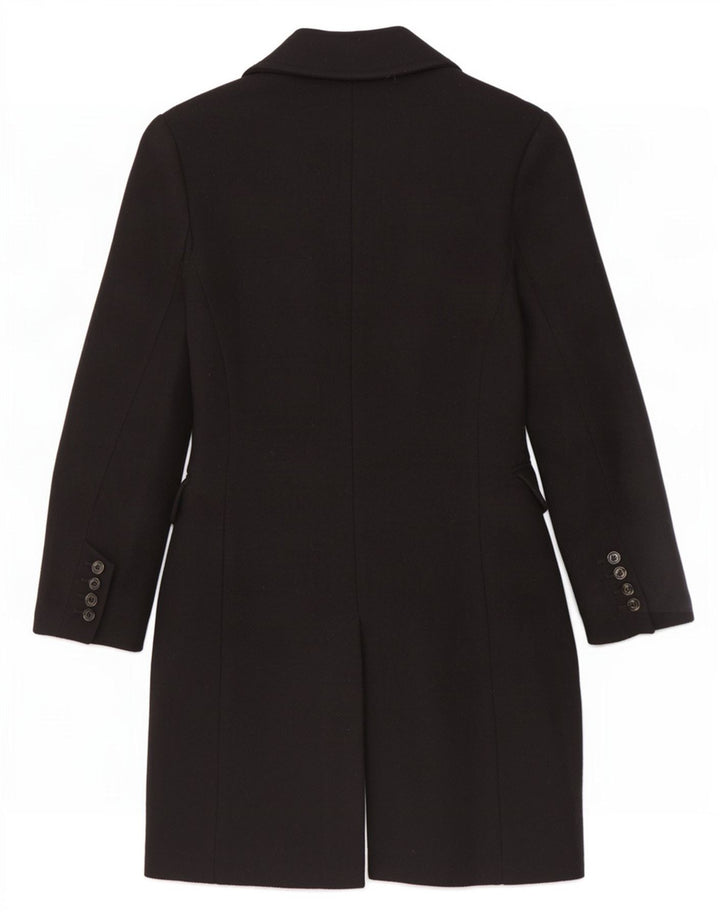 Zara Mujer Abrigo UK 6 XS Viscosa Negra