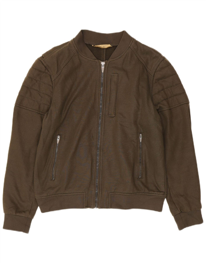 Zara Hombre Chándal Top Chaqueta XL Caqui Poliéster