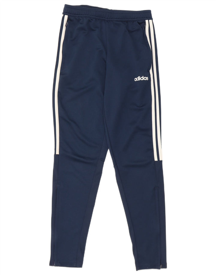 Adidas Mens Climalite Chándal Pantalones Pequeños Azul Marino Poliéster