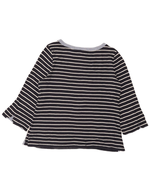Nautica Top para mujer manga 3/4 UK 18 XL Algodón a rayas azul marino