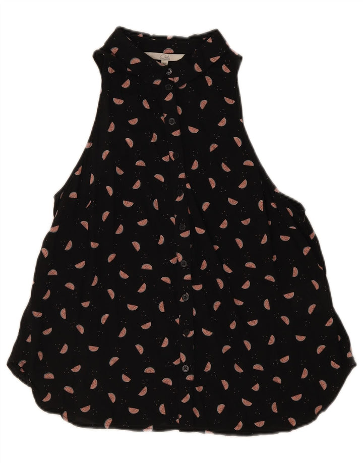 CLOCK HOUSE Blusa camisera con estampado abstracto para mujer EU 38 Medium Black