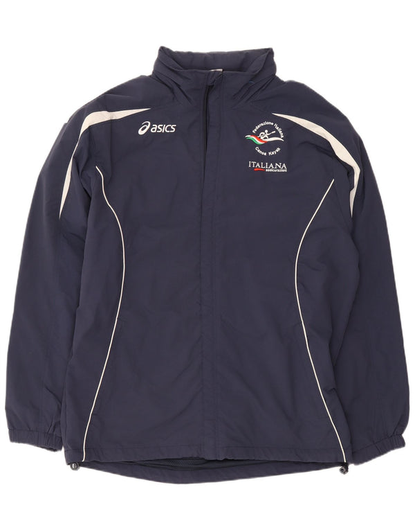 Asics Hombre Kayak Canoe Italia Chándal Top Chaqueta XL Azul Marino Deportes