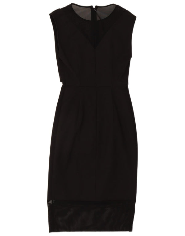 French Connection Vestido tubo sin mangas para mujer UK 40 Pequeño Algodón negro