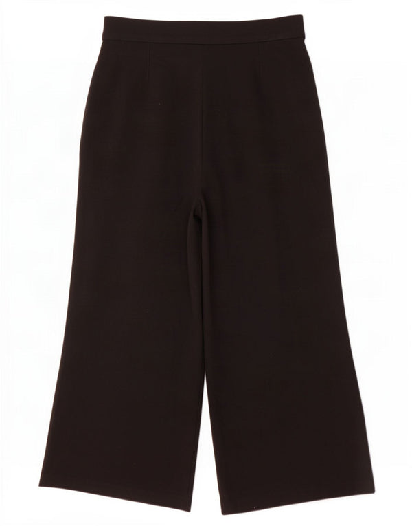 Marks & Spencer Pantalones casuales de pierna ancha para mujer UK 44 Large W32 L26 Negro