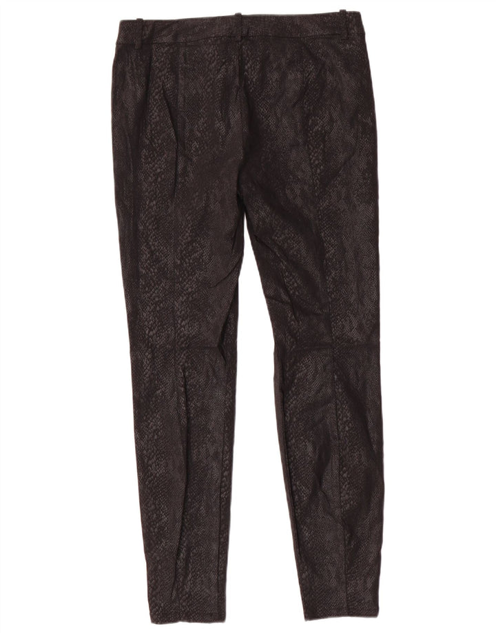 CALVIN KLEIN Pantalones casuales para mujer US 4 Small W30 L27 Negro Animal Print