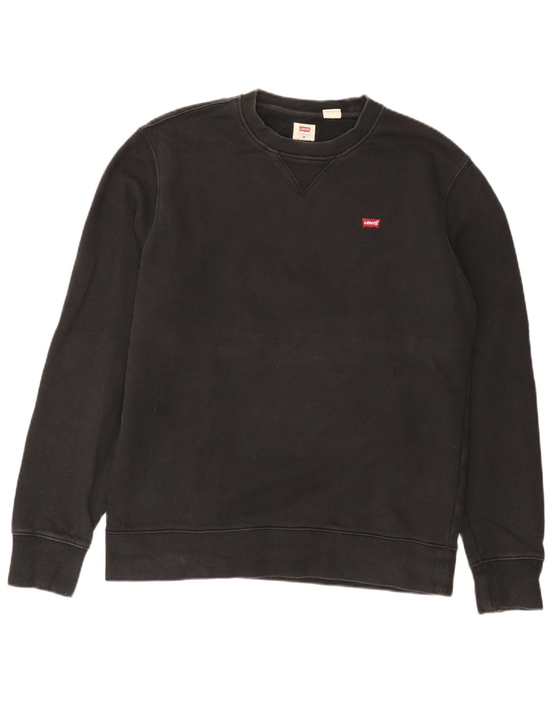 Levi's Hombre Standard Sudadera Jumper Medium Negro Algodón
