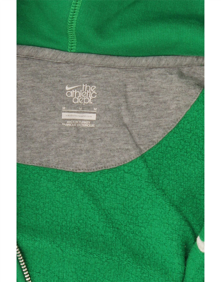 NIKE Sudadera con capucha y cremallera para hombre, color verde medio