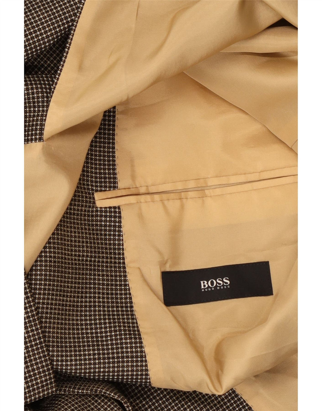 Hugo Boss Chaqueta tipo blazer de 3 botones para hombre UK 42 XL Gris a cuadros