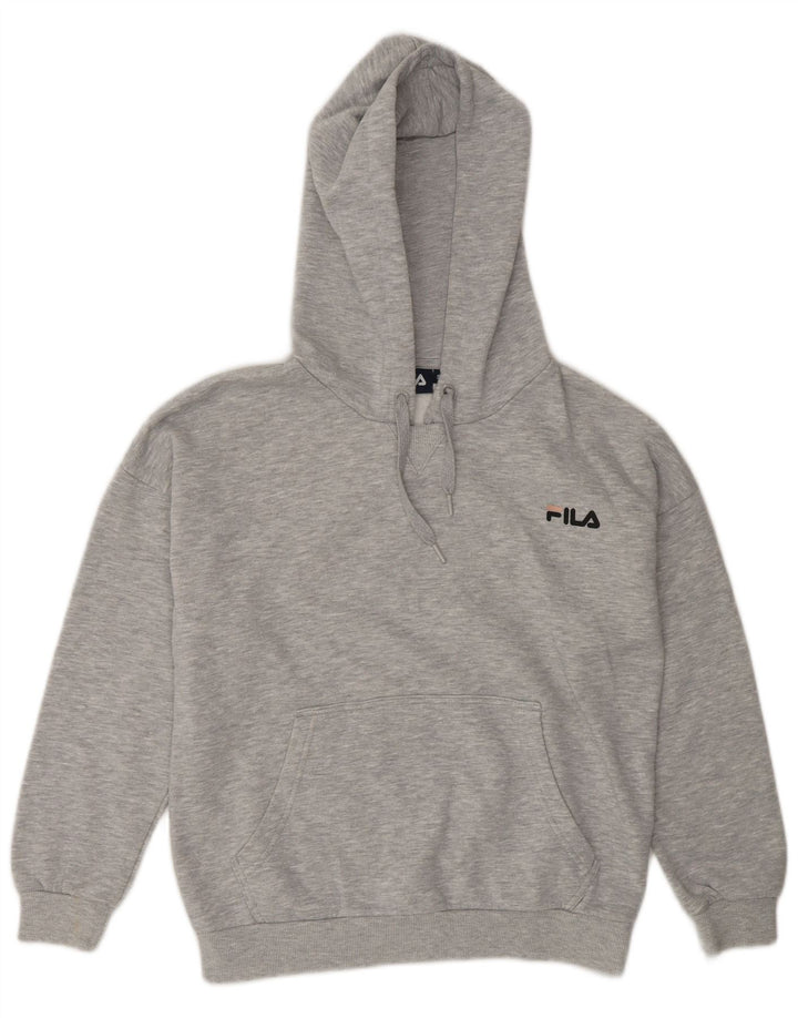 Fila Jersey con capucha extragrande para mujer Reino Unido 10 Pequeño poliéster gris