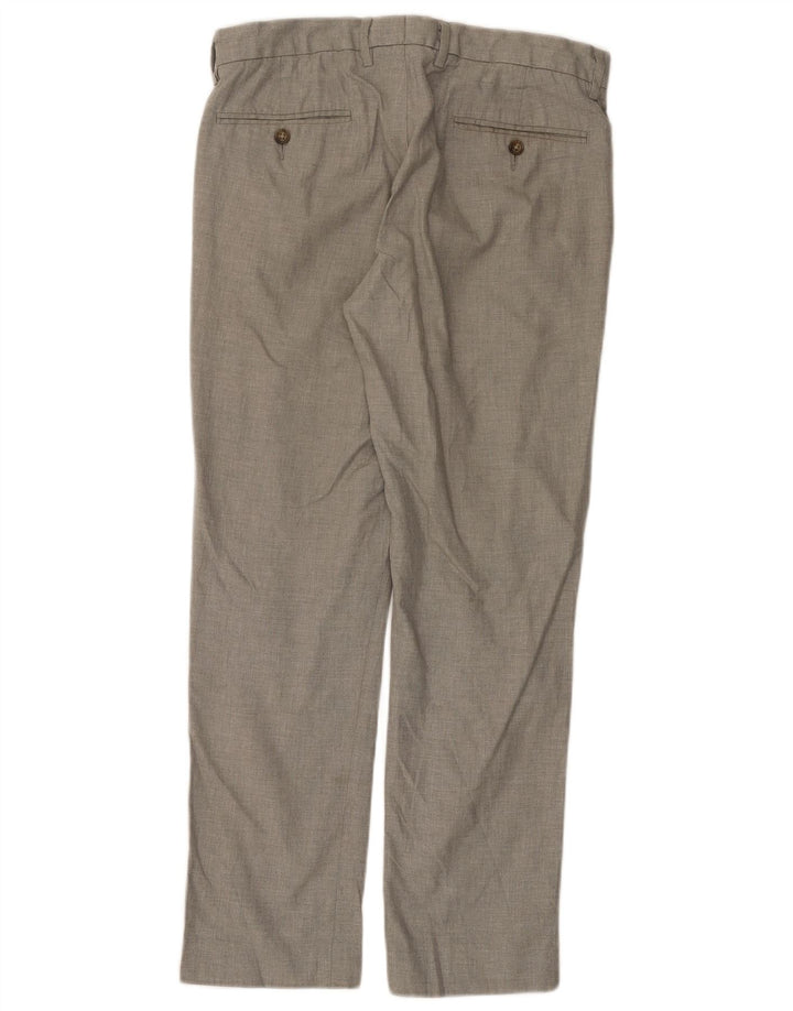 J. CREW Pantalón chino recto BOWERY para hombre W31 L30 Algodón gris