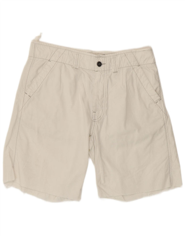 Murphy & Nye - Pantalones cortos chinos para hombre, talla grande, W34, algodón blanco