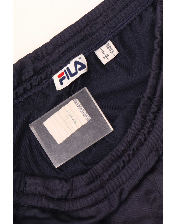 Fila Hombre Pantalones De Chándal Gráfico Medium Azul Marino Colorblock